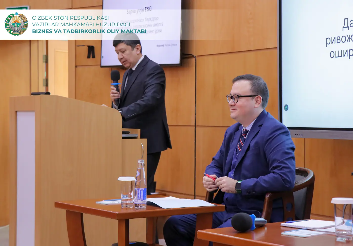 Biznes va tadbirkorlik oliy maktabida davlat korxonalarida ESG tamoyillarini joriy etish bo‘yicha trening tashkil qilindi